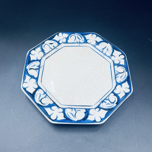 Dedham Pottery Other - Dedham Pottery Octagon Plate 7" Vintage 1990 Signed